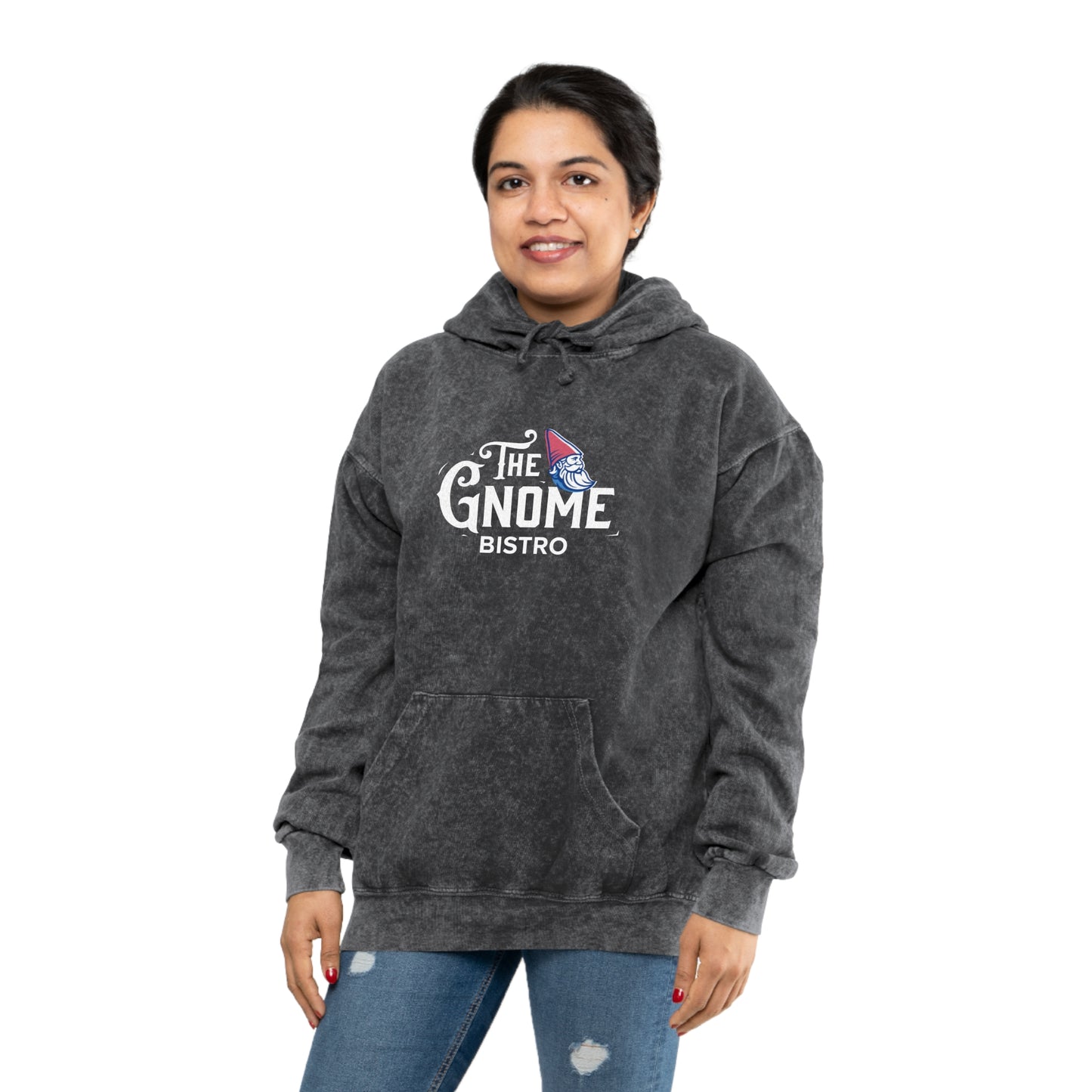 Unisex Mineral Wash Logo Hoodie