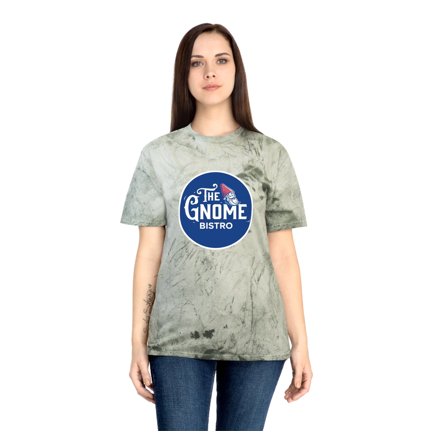 Gnome Bistro Unisex Color Blast Circle Logo T-Shirt