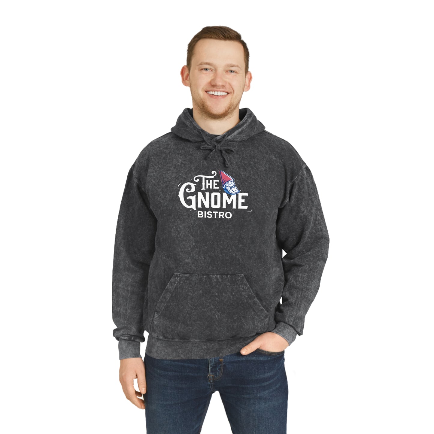 Unisex Mineral Wash Logo Hoodie