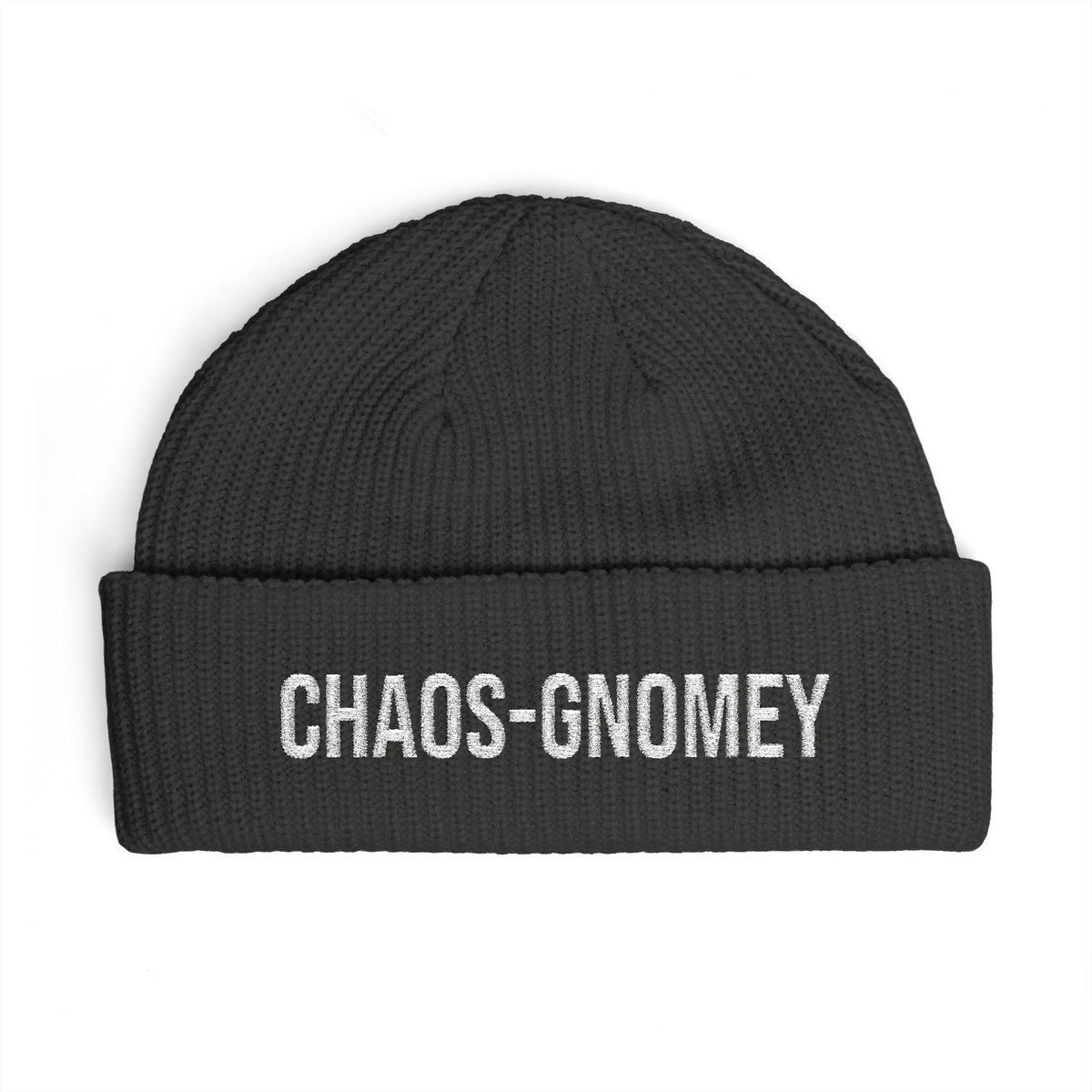 Gnomey | Embroidered Ribbed Cuff Beanie