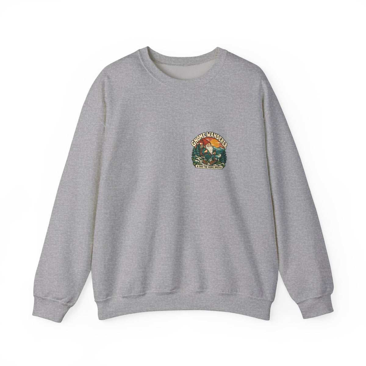 Gnome Wanderer Scenic Route Crewneck | Chatham, New York