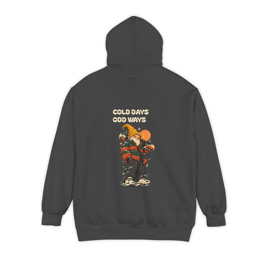 Cold Days, Odd Ways | Garment-Dyed Winter Gnome Hoodie
