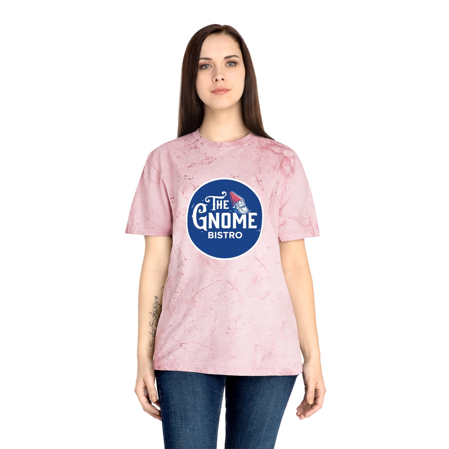Gnome Bistro Unisex Color Blast Circle Logo T-Shirt