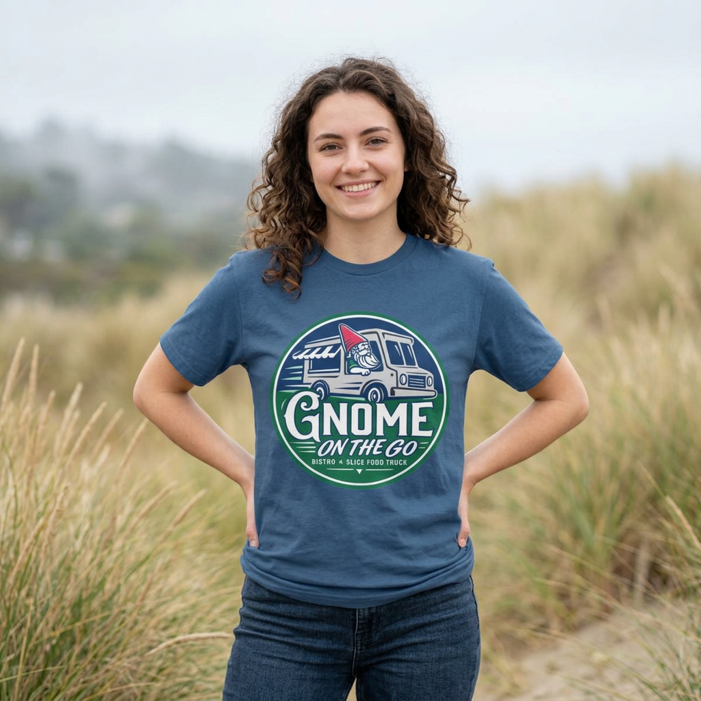 Gnome on the Go Tee | Camper Food Truck Graphic T-Shirt