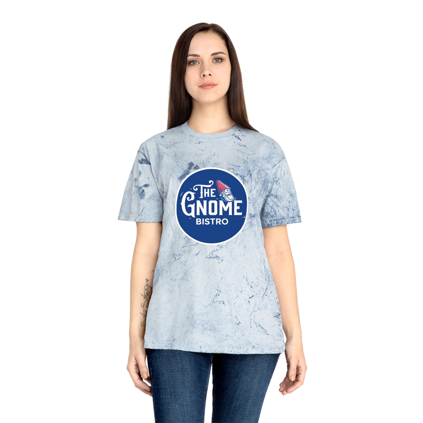 Gnome Bistro Unisex Color Blast Circle Logo T-Shirt