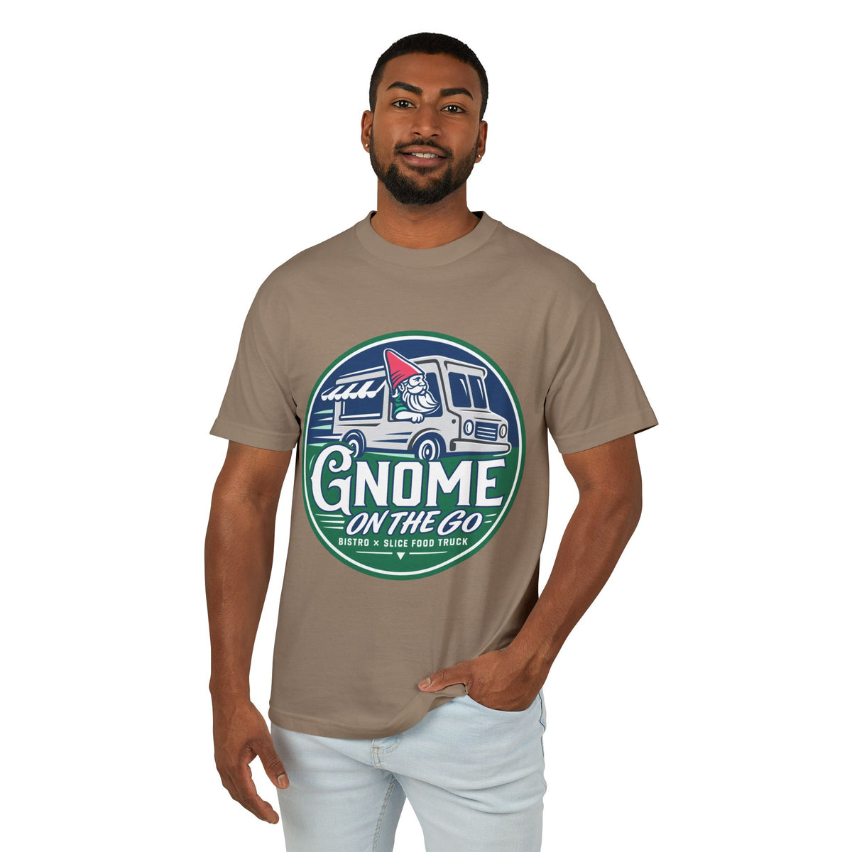 Gnome on the Go Tee | Camper Food Truck Graphic T-Shirt