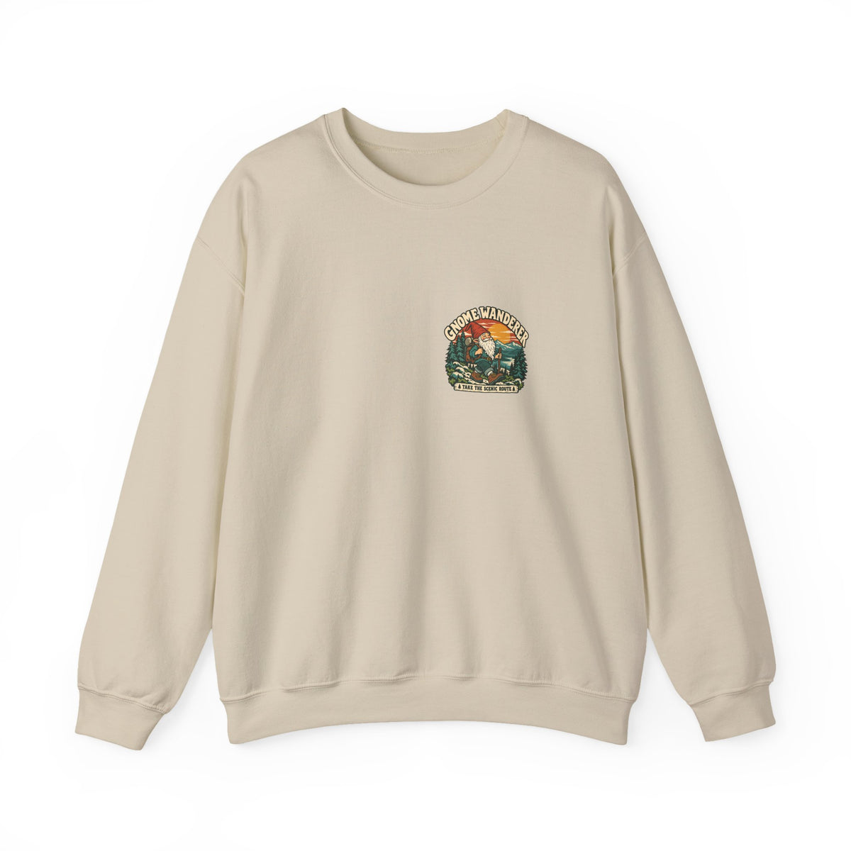 Gnome Wanderer Scenic Route Crewneck | Chatham, New York