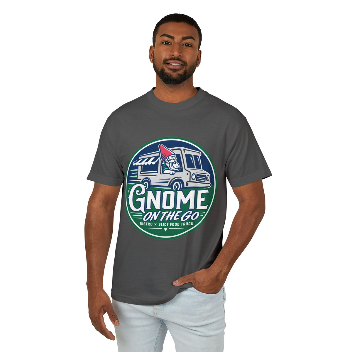 Gnome on the Go Tee | Camper Food Truck Graphic T-Shirt