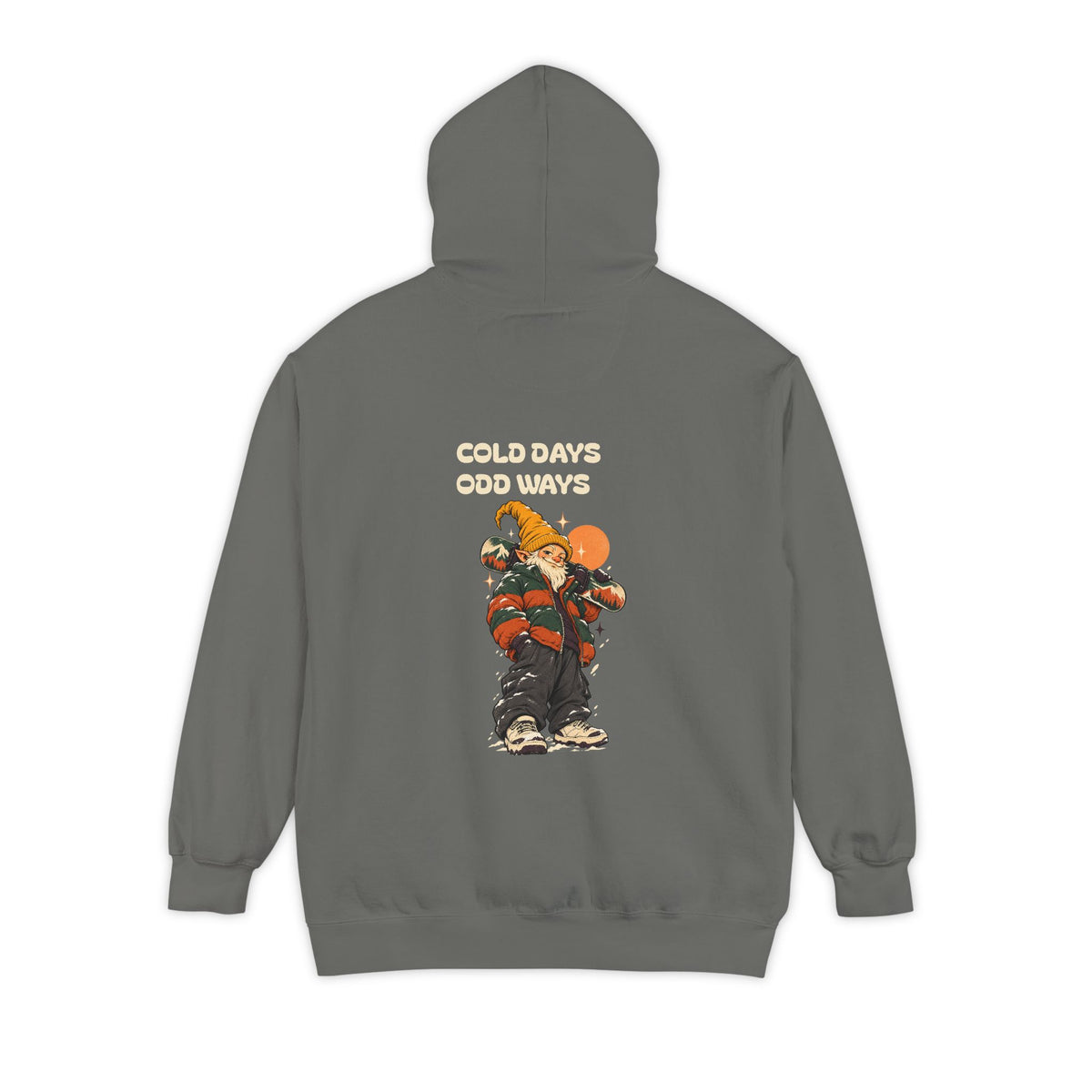Cold Days, Odd Ways | Garment-Dyed Winter Gnome Hoodie