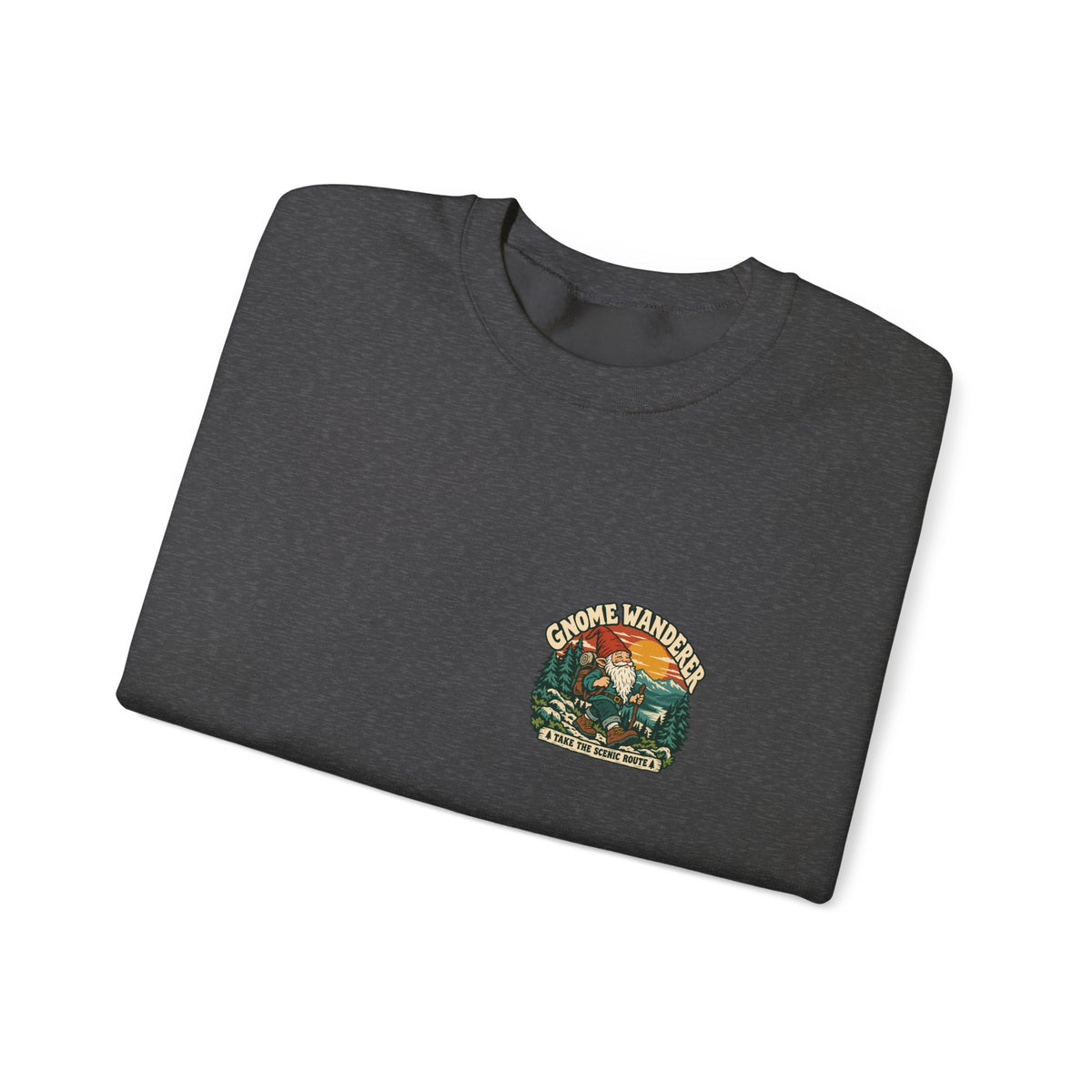 Gnome Wanderer Scenic Route Crewneck | Chatham, New York